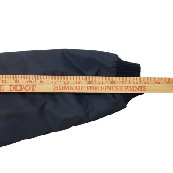 Vintage Sears Aviator Bomber Jacket Faux Fur Collar Quilted‎ Lining - Size Large - Picture 4 of 8